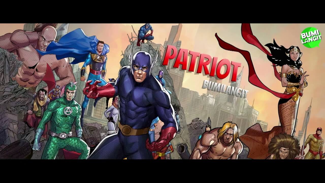 Para tokoh pahlawan super dari Bumilangit Cinematic Universe seperti Gundala, Aquanus, Sri Asih dan masih banyak lagi